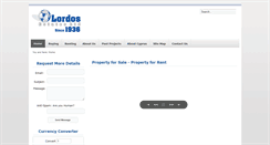 Desktop Screenshot of lordosestates.com